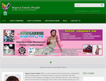 Tablet Screenshot of nigeriaeventspeople.com